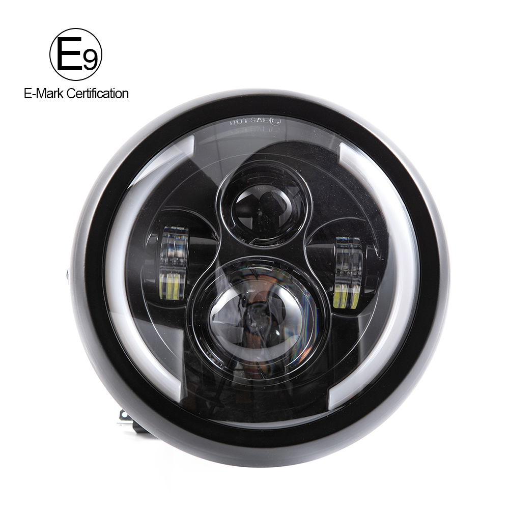 Universal Motorcycle Led Headlight Projector - Reflektor LED motocyklowy 7,5 cala do