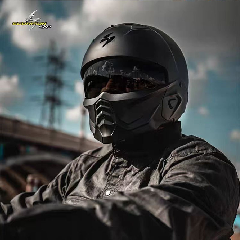 Full Face Motorcycle Helmet With Bluetooth - USA Scorpion Exo-Combat II kask motocyklowy