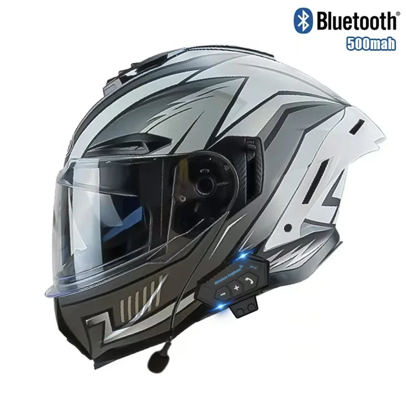 Kask motocyklowy z podwójnym o – Full Face Motorcycle Helmet With Bluetooth recenzja i cena
