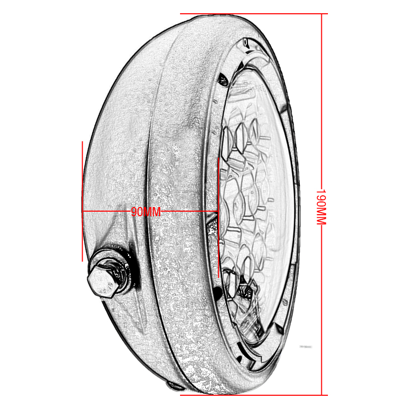 7-calowy reflektor LED do moto – Universal Motorcycle Led Headlight Projector recenzja i cena