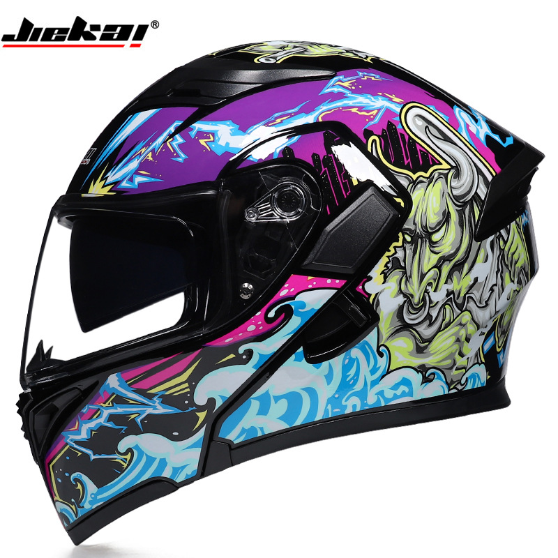 Kask motocyklowy z podwójną sz – Full Face Motorcycle Helmet With Bluetooth recenzja i cena
