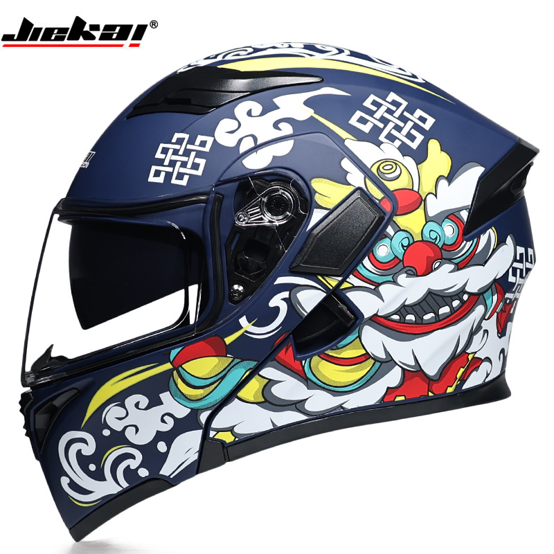 Kask motocyklowy z podwójną sz – Full Face Motorcycle Helmet With Bluetooth recenzja i cena