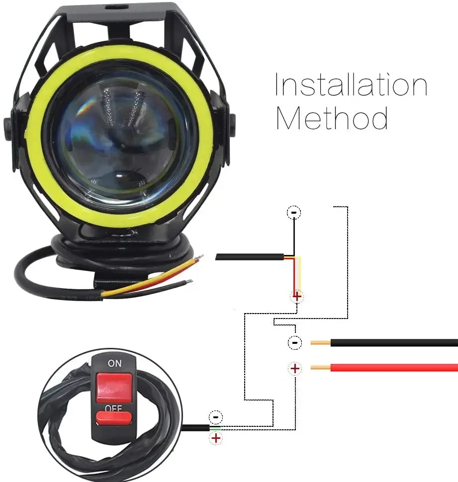 U7 LED pomocniczy jasny motocy – Universal Motorcycle Led Headlight Projector recenzja i cena