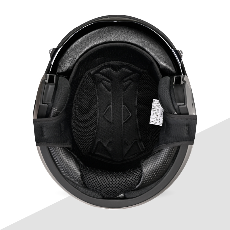 Wytrzymały, jasny czarny kask  – Full Face Motorcycle Helmet With Bluetooth recenzja i cena